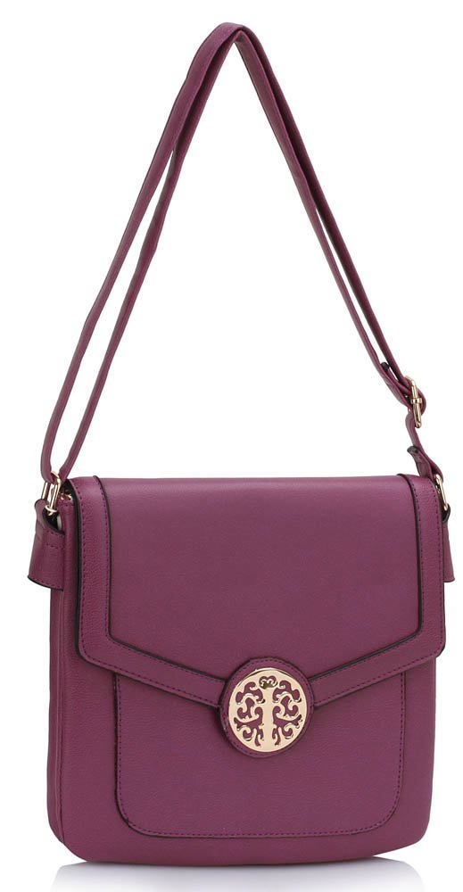 purple cross body bag