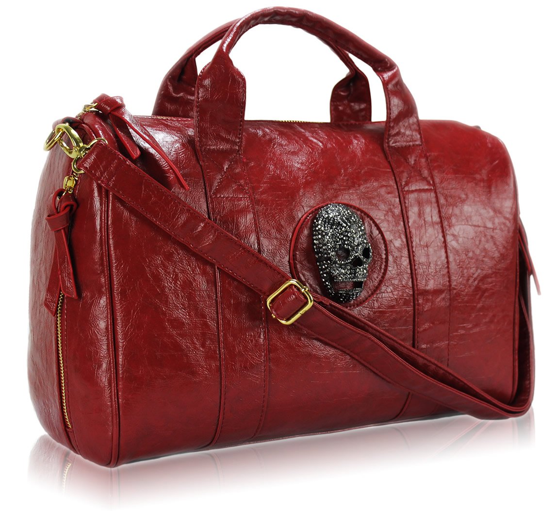 red skull bag