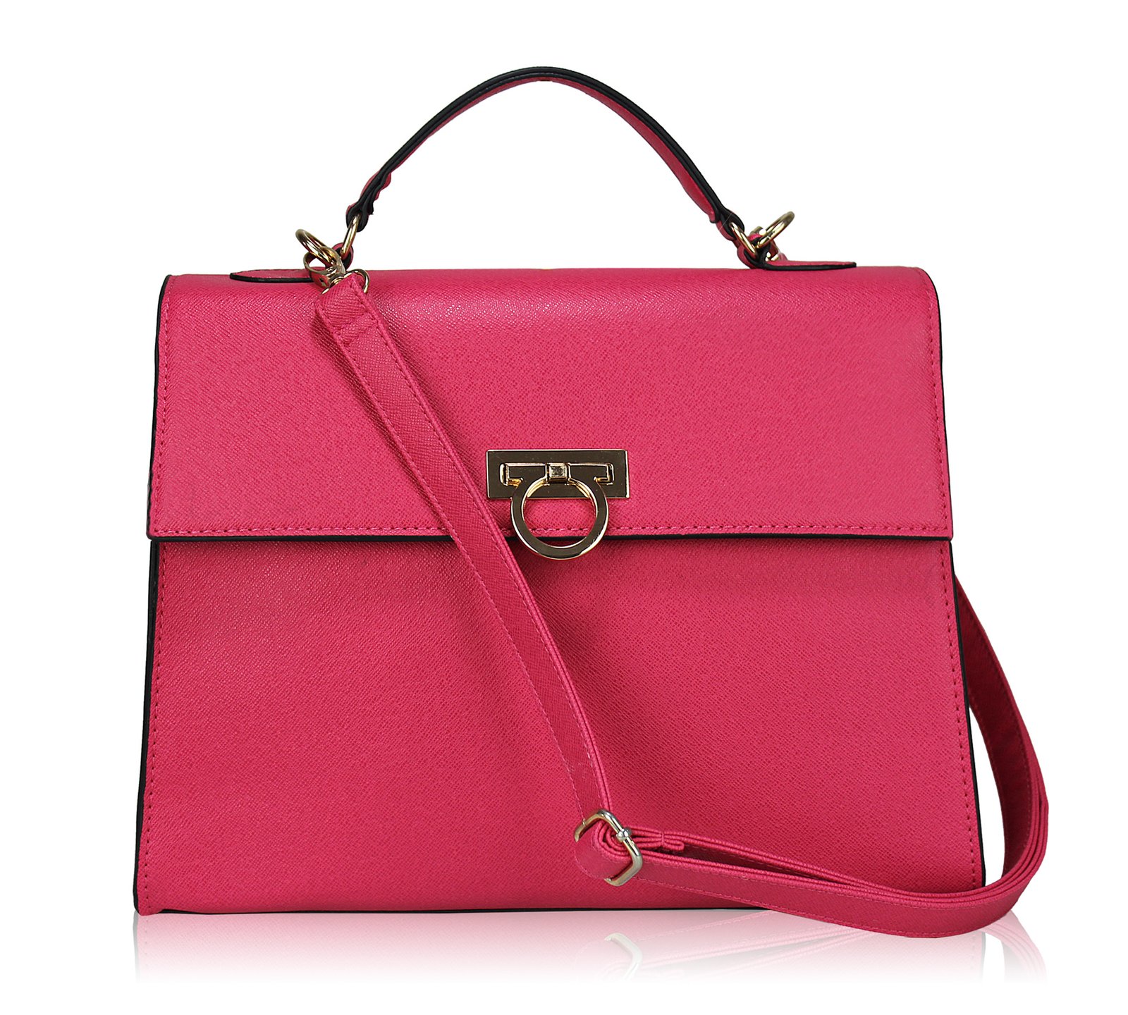 Wholesale Bag Pink Classic Tote Shoulder Handbag 2513