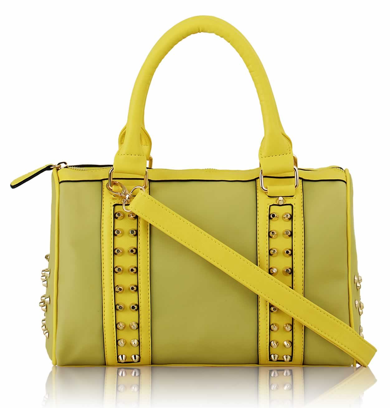 Wholesale Yellow Studded Bag