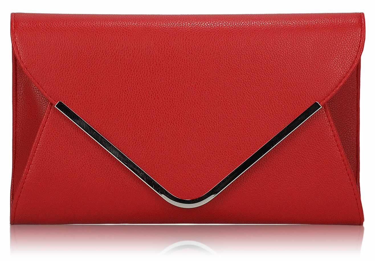 Wholesale Red Large Flap Clutch purse