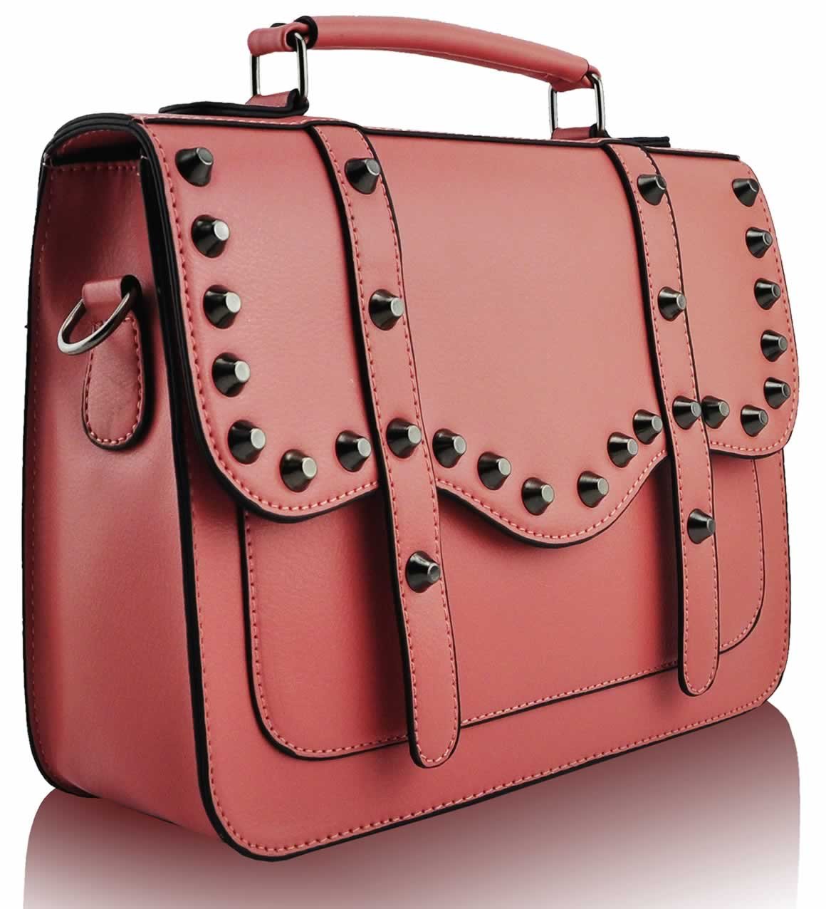 pink studded purse