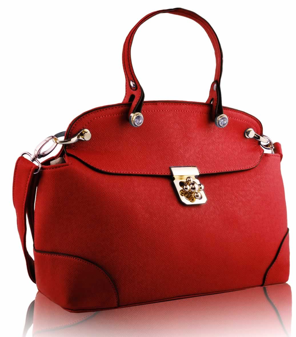 Sale ! :: LS0051A - Red Fashion Satchel - Ladies handbags, clutch bags ...