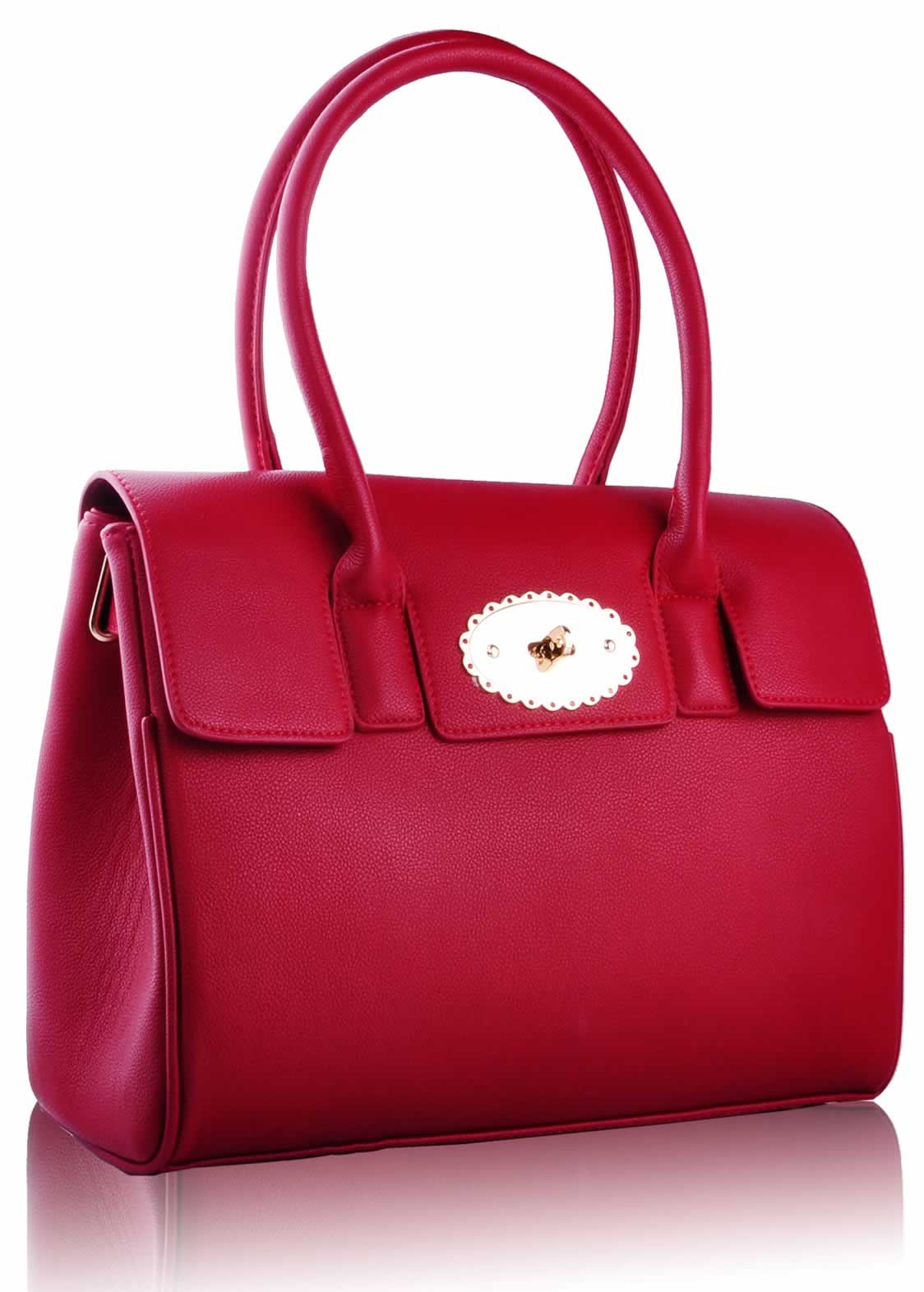 Wholesale Luxury Red Satchel grab Handbag