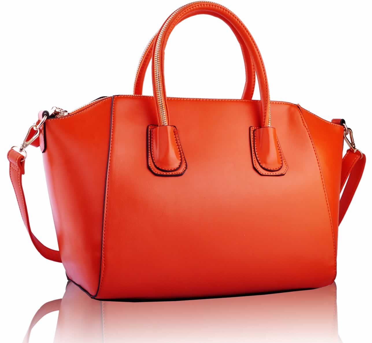 Wholesale Bags :: LS0060 - Orange Satchel Handbag - Ladies handbags ...