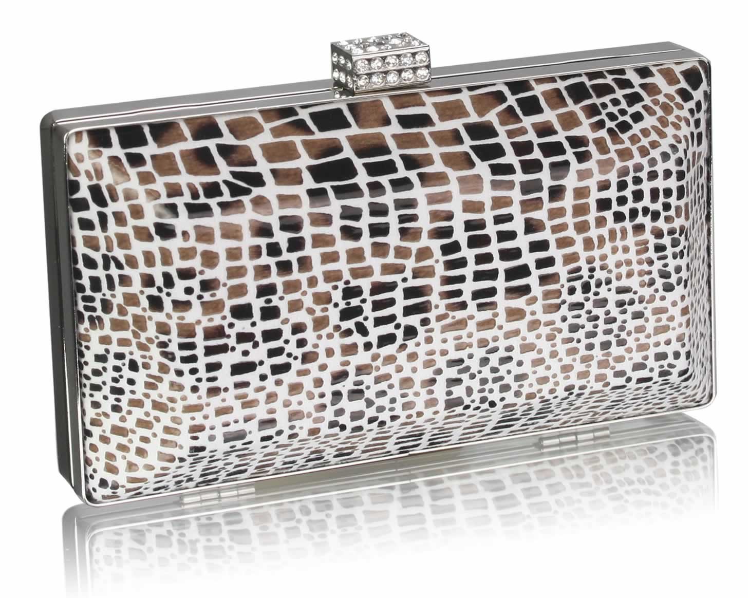 Wholesale Ivory Crystal Encrusted Clutch Bag