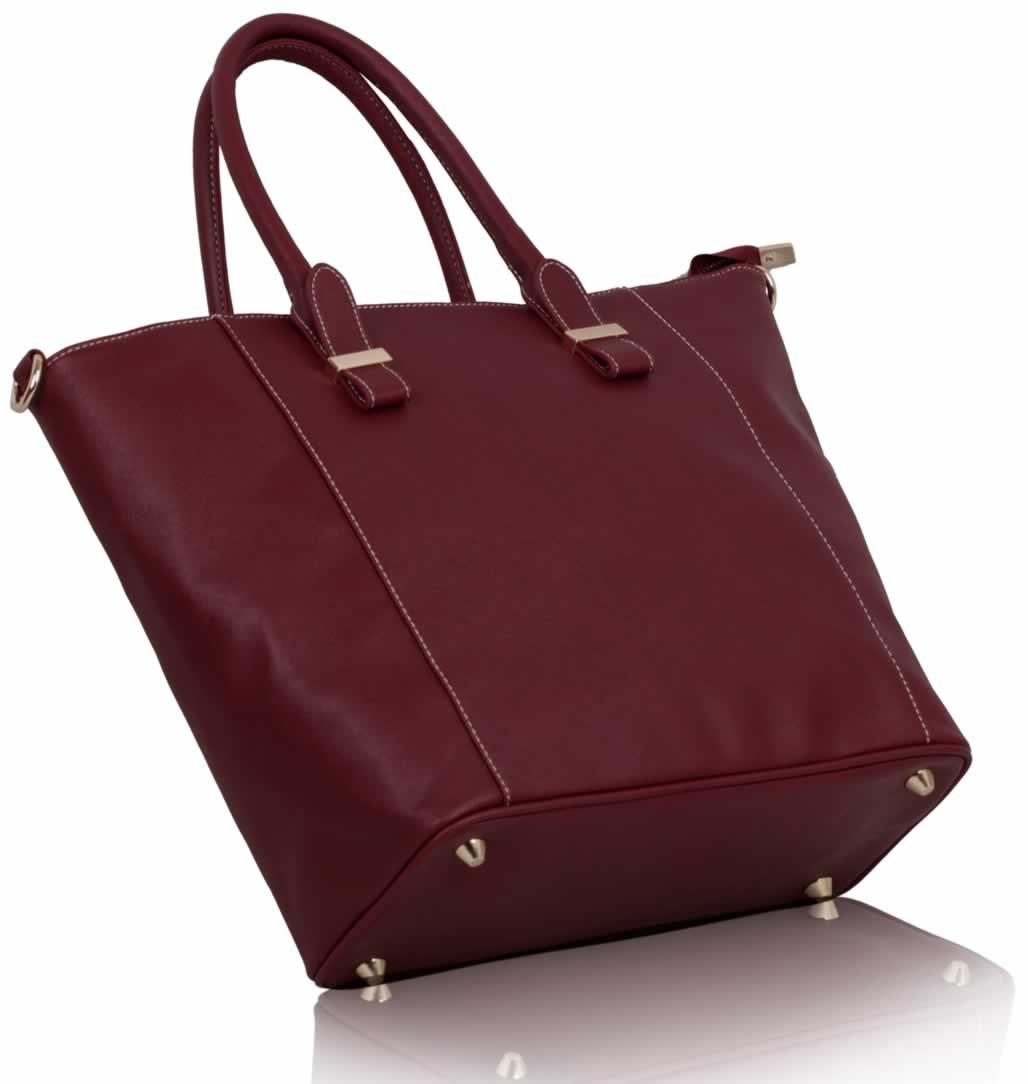 Wholesale Luxury Burgundy Tote Bag