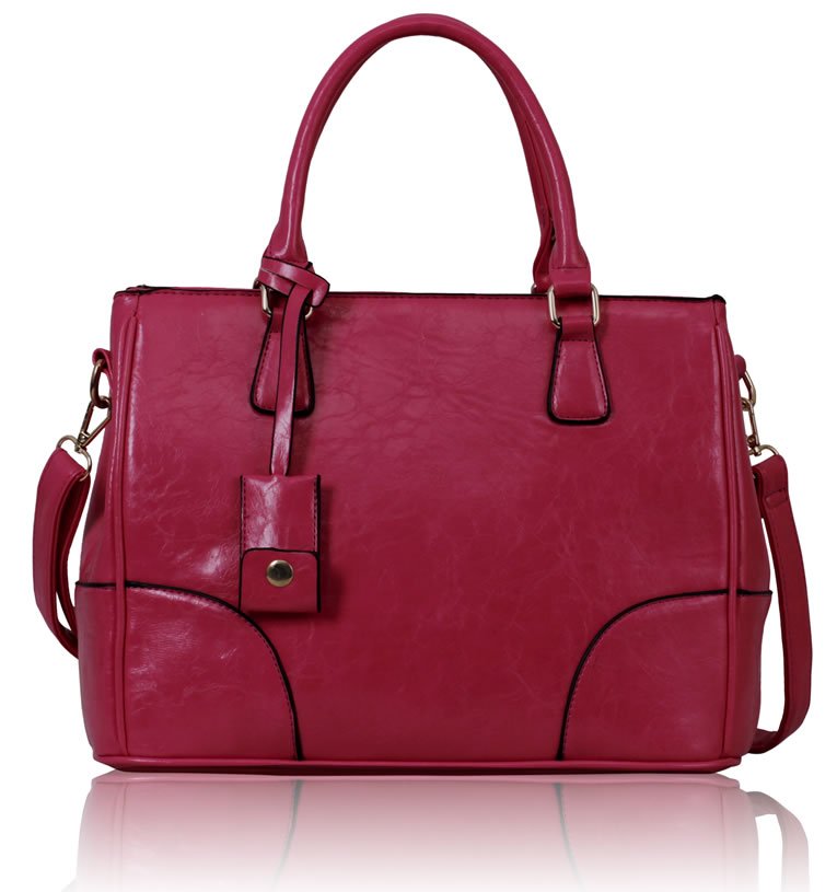 LS00120 -Pink Grab Handle Handbag