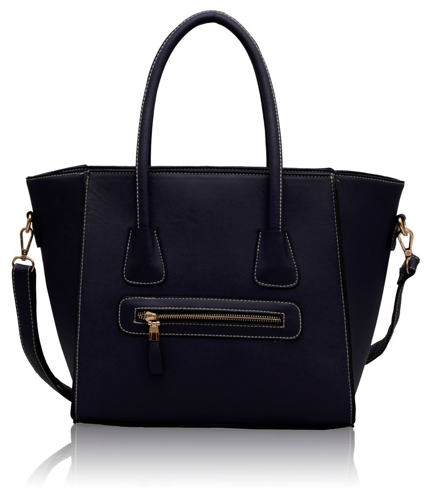 small navy shoulder bag