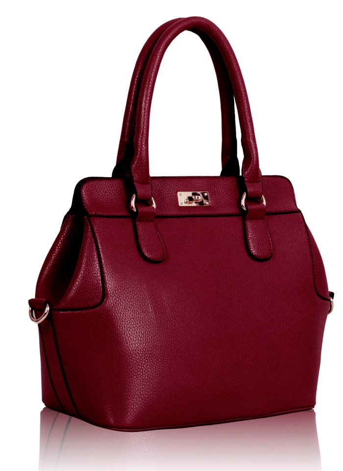 Wholesale Burgundy Fashion Tote Handbag