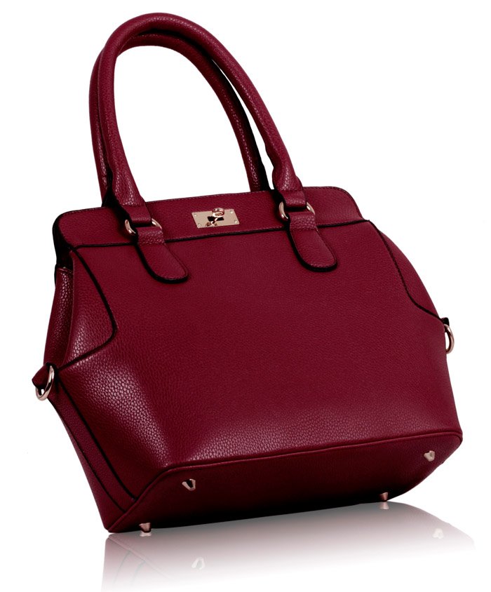Wholesale Burgundy Fashion Tote Handbag
