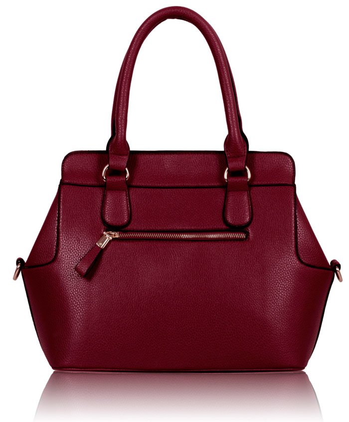 Wholesale Burgundy Fashion Tote Handbag