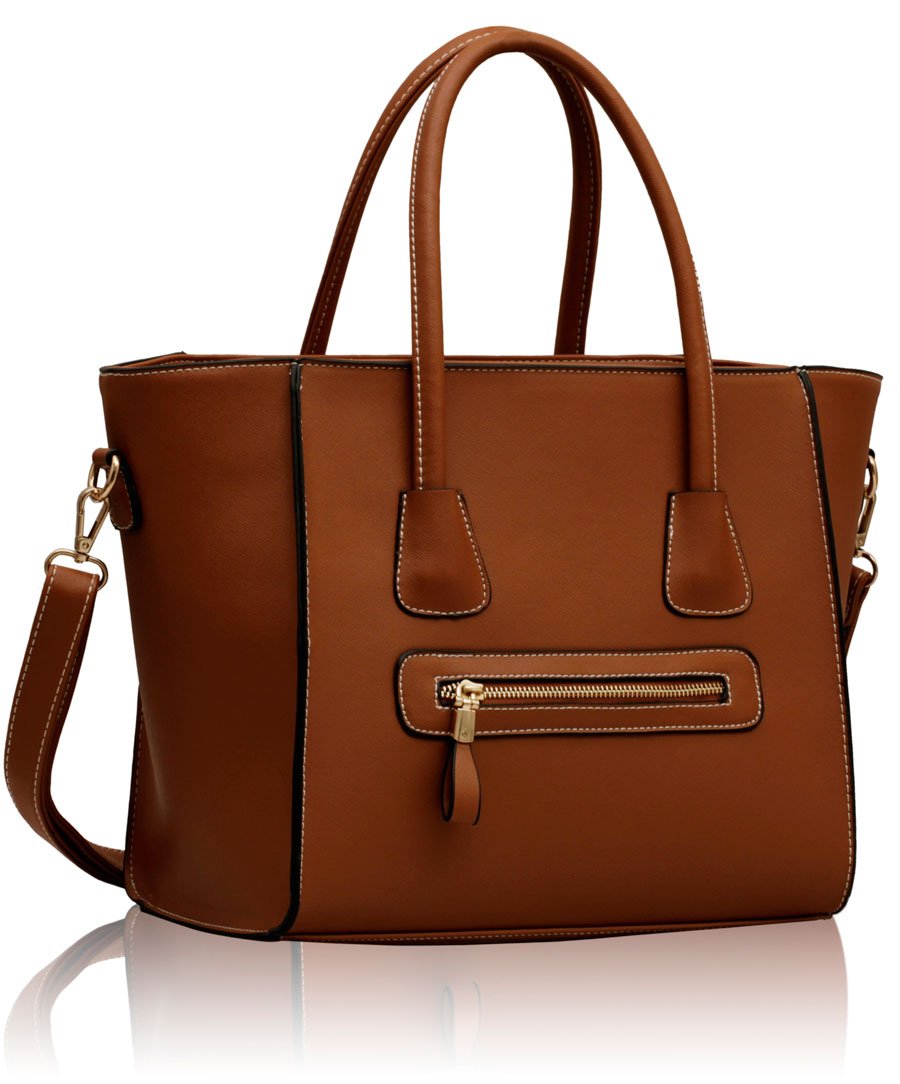 brown shoulder bag designer