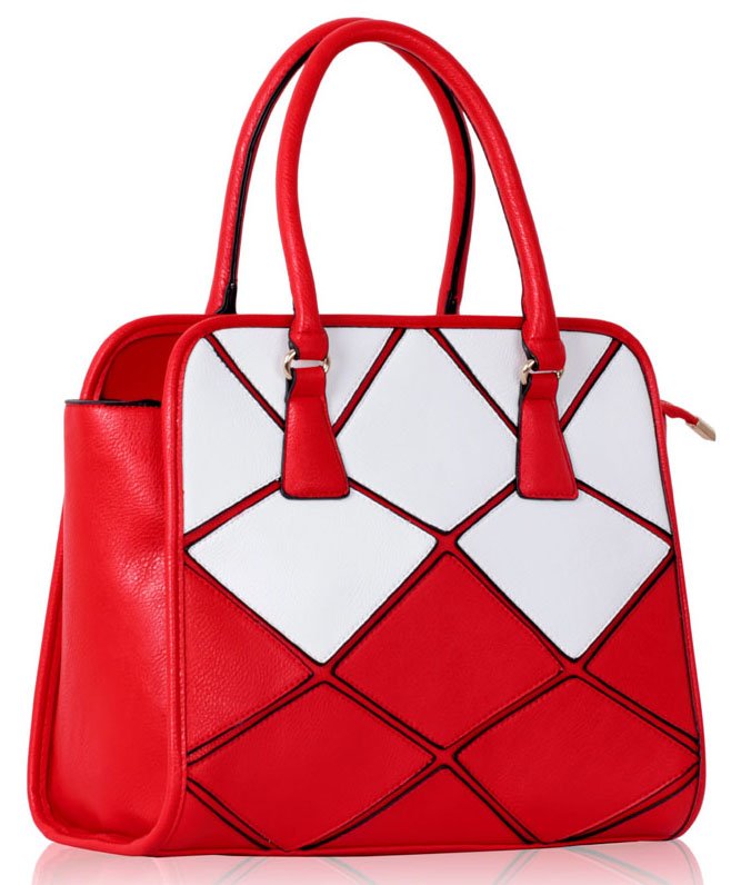 white and red bag