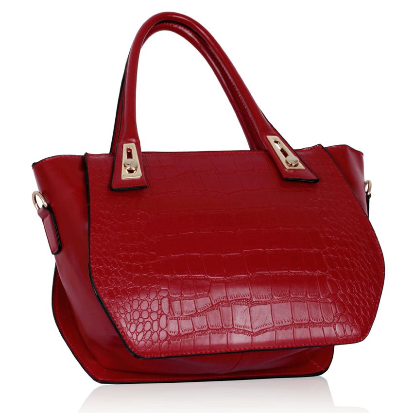 red designer shoulder bag