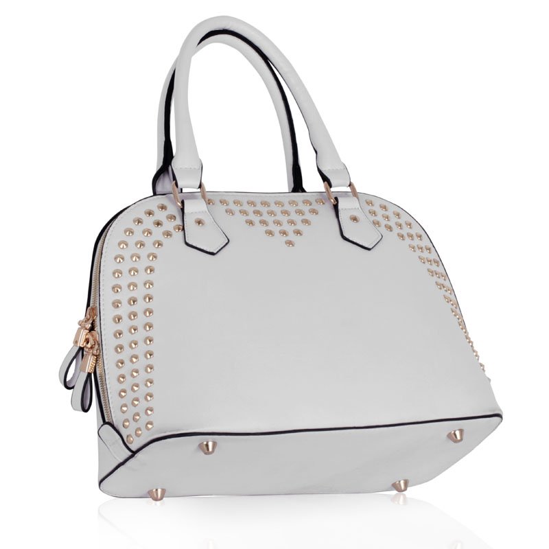 Wholesale White Studded Grab Bag