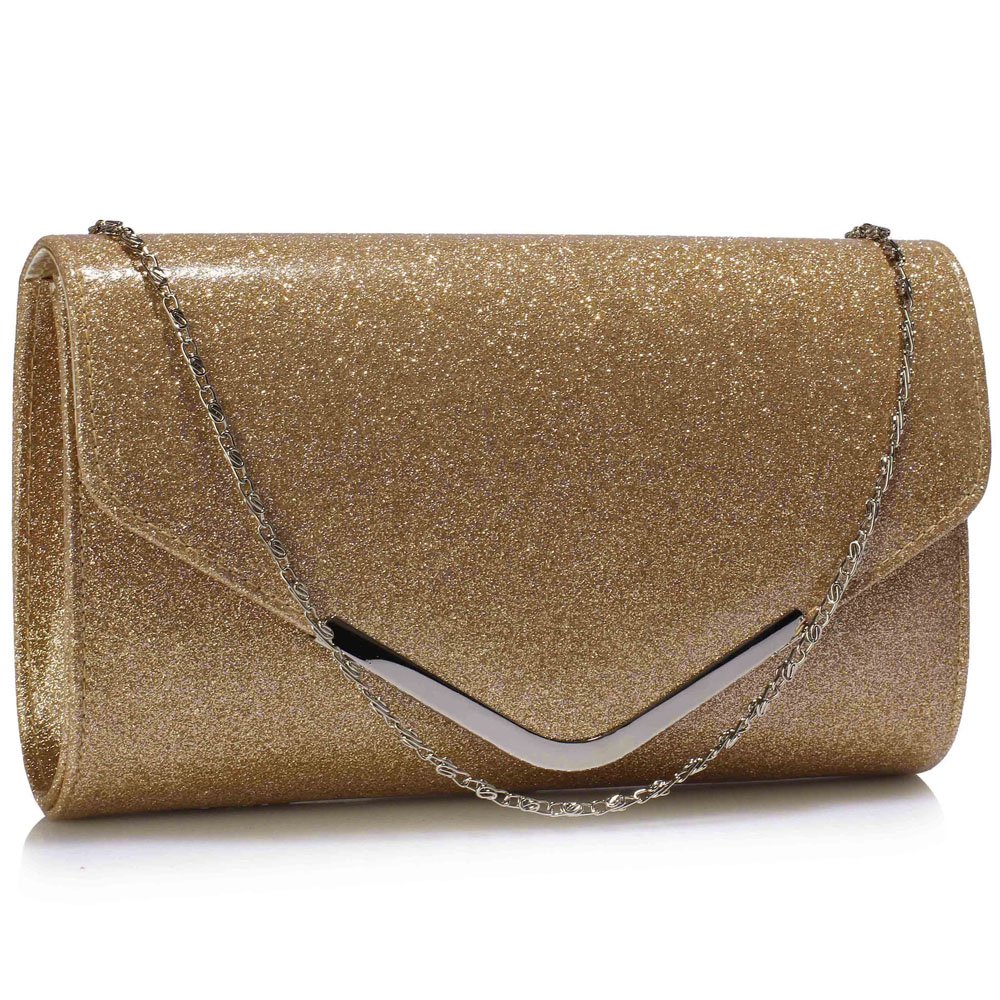 Wholesale Gold Large Flap Clutch purse