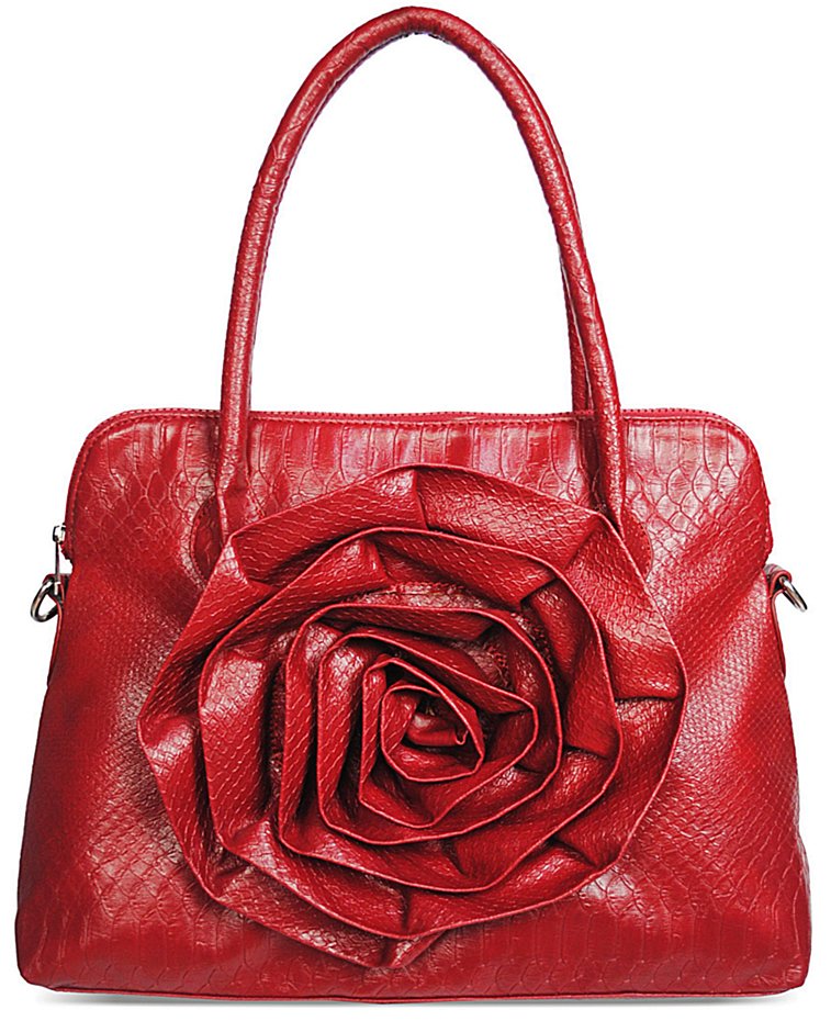 Wholesale Bags :: LS1154 - Red Fashion Tote Handbag With Oversized ...