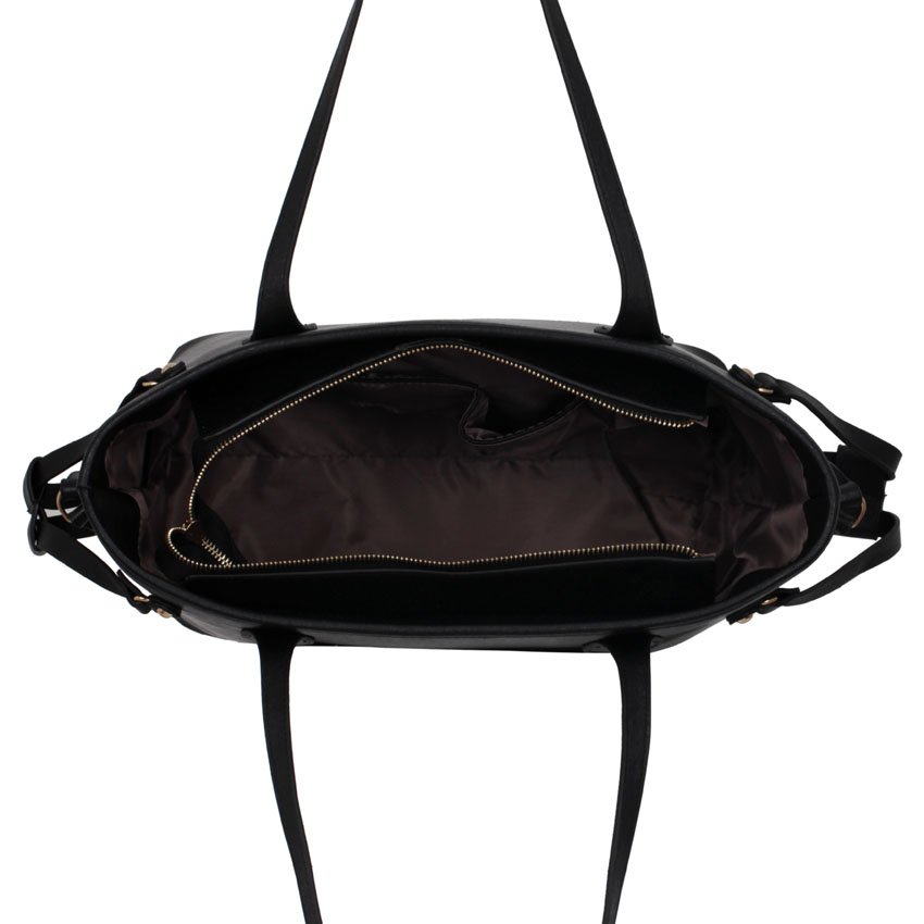 LS00298 - Black Tote Shoulder Bag