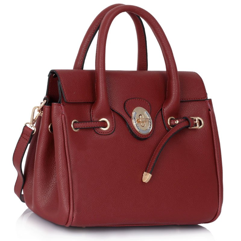 Wholesale Burgundy Grab Shoulder Bag