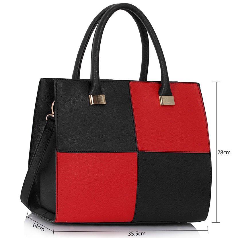 Wholesale Black / red Fashion Tote Handbag