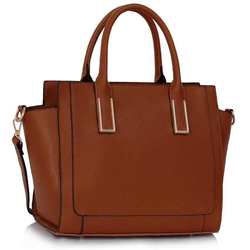 Brown Tote Bag With Long Strap