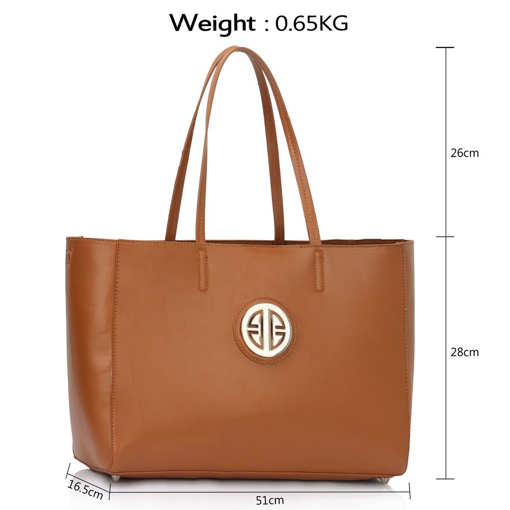 large brown shoulder bag