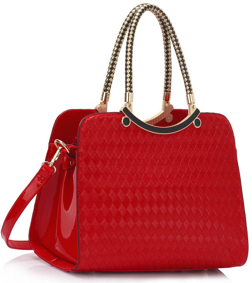 LS00395 - Red Grab Shoulder Handbag