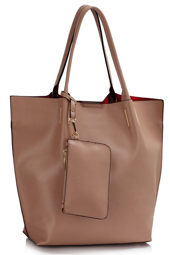 Wholesale B2b Nude Shoulder Bag With Removable Pouch Supplier