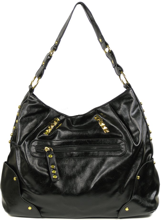 Wholesale Black Studded Shoulder Bag