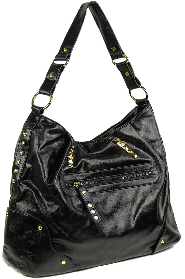 Wholesale Black Studded Shoulder Bag