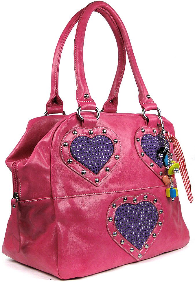 pink heart handbag