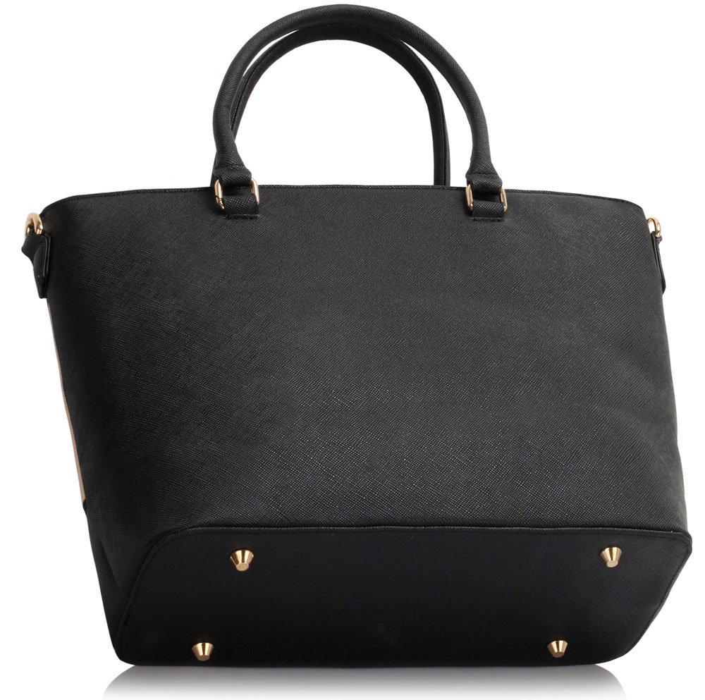 LS00406A - Black / Nude Shoulder Handbag