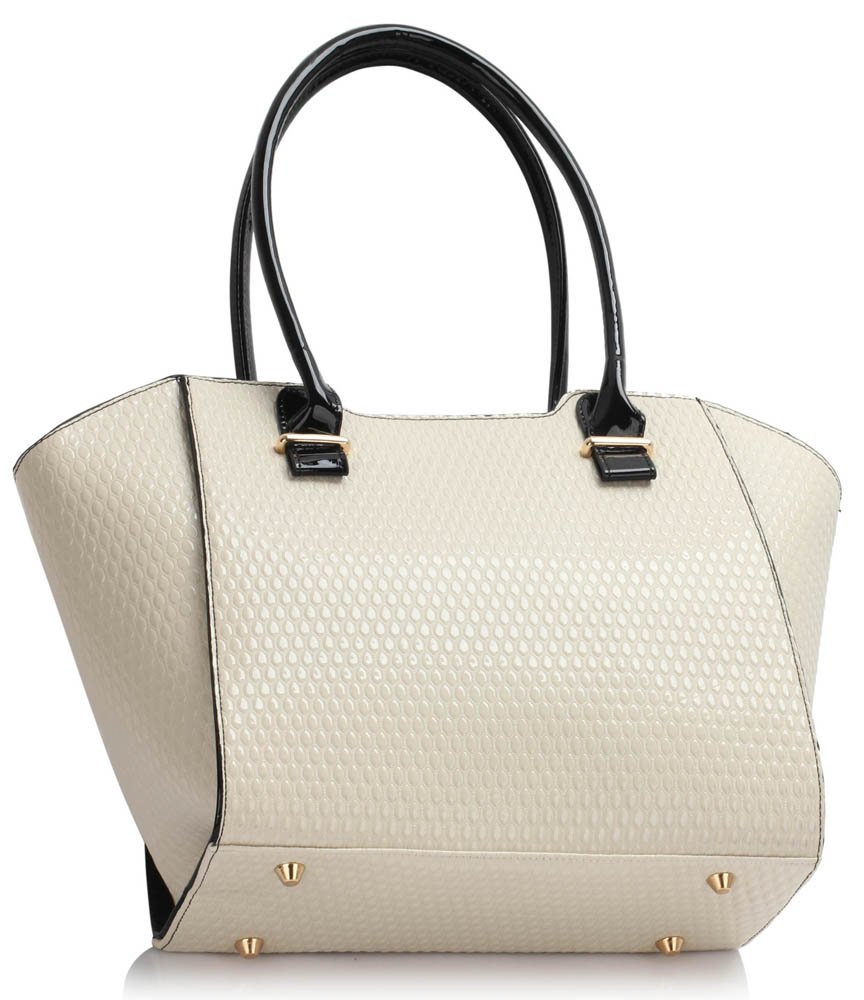 cream over shoulder bag