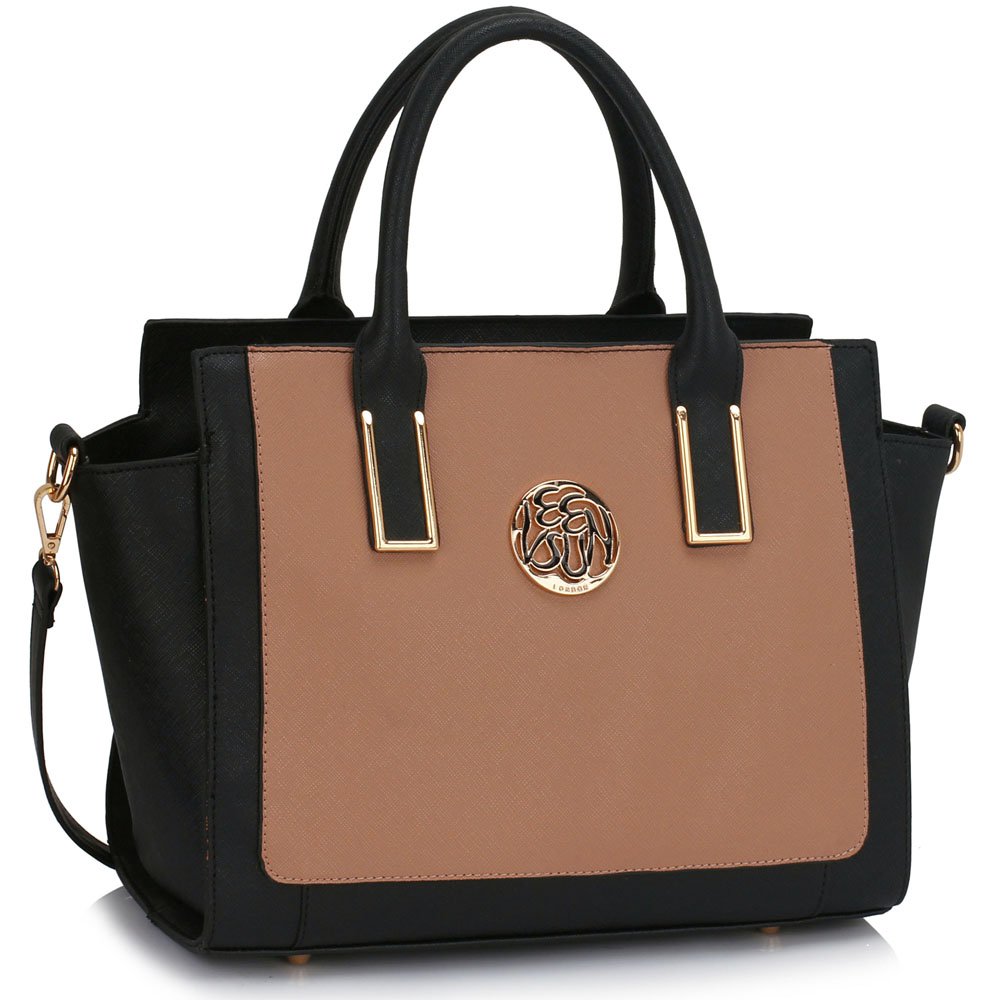 Ls00338a Black Nude Tote Bag With Long Strap