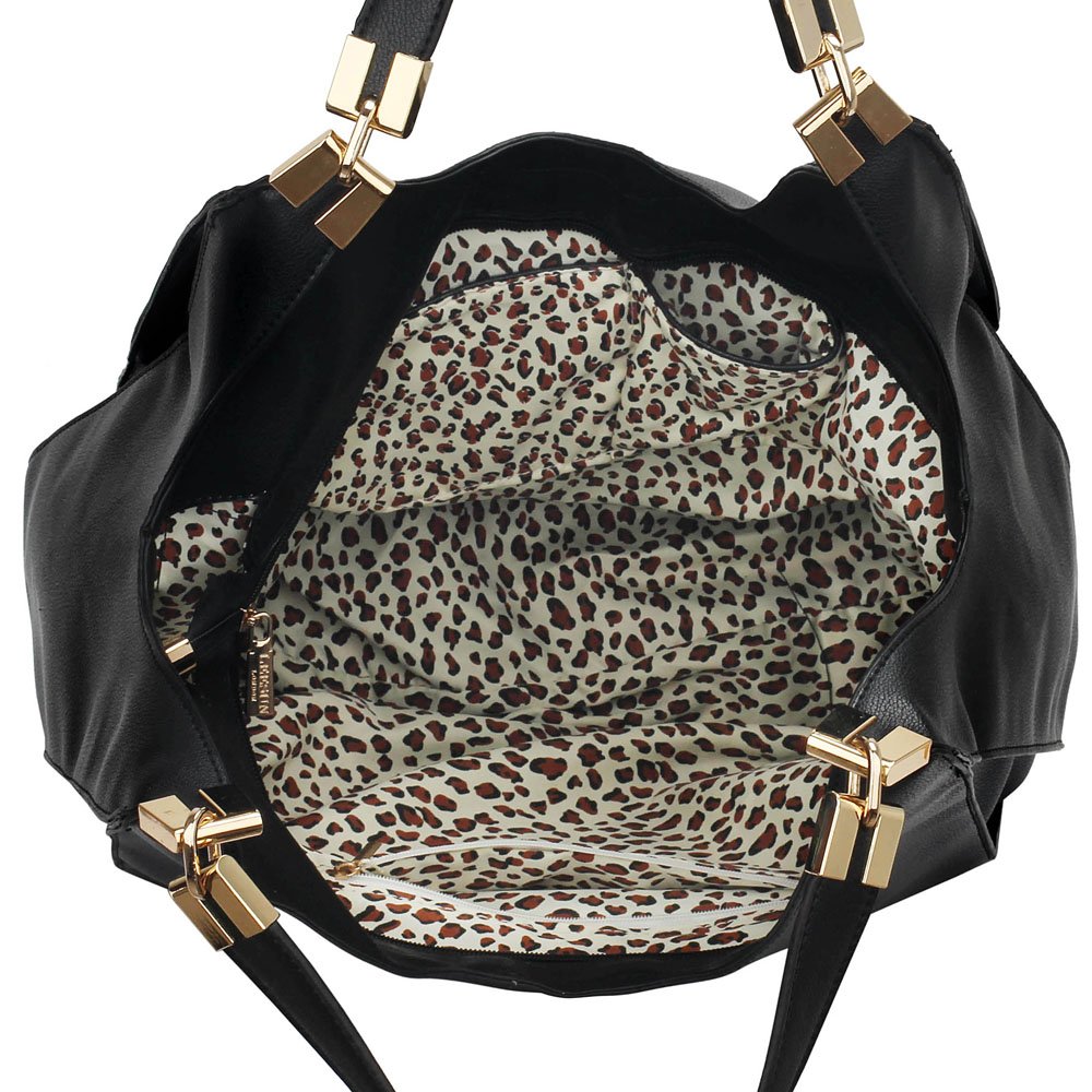 LS00455 - Black Hobo Shoulder Bag