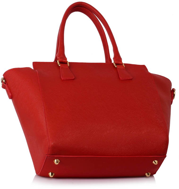 wholesale bags uk wholesale bags LS00314A - Red Zipper Tote