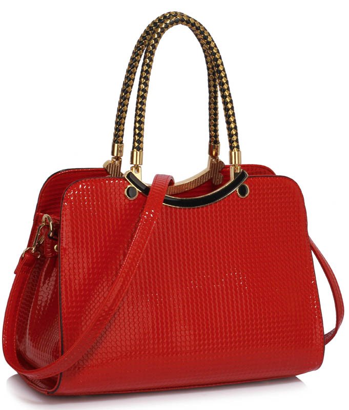 LS00395A - Red Grab Shoulder Handbag