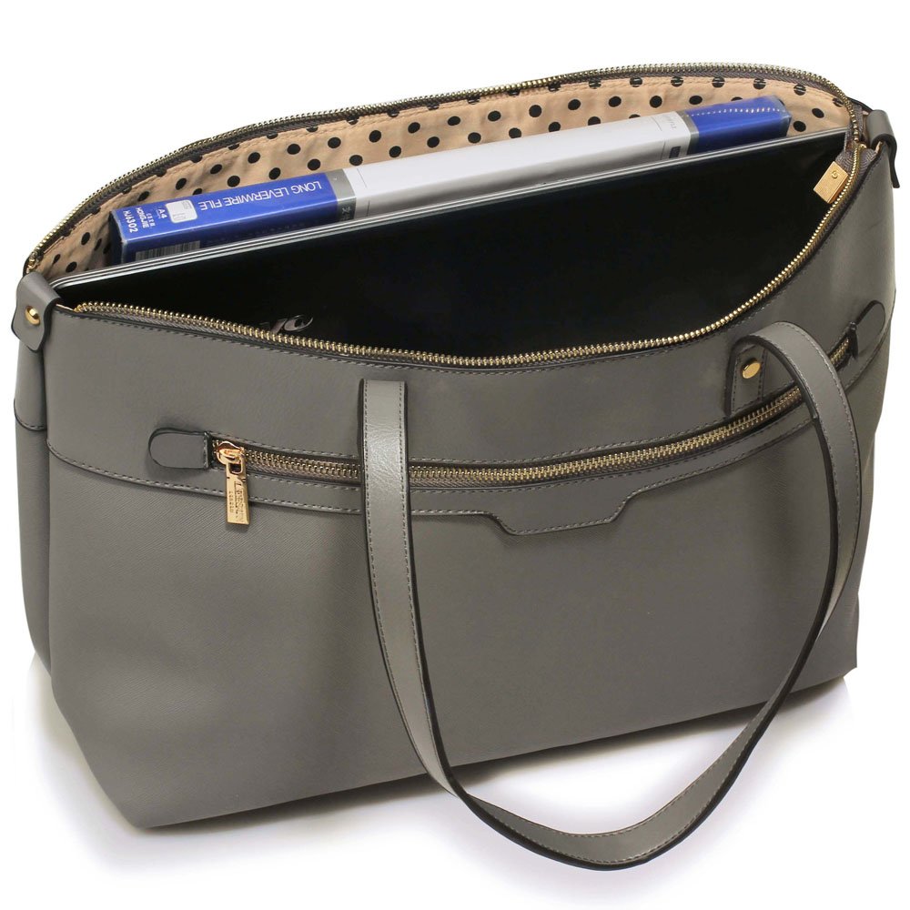 wholesale bags uk wholesale bags LS00121 Grey Grab Shoulder Handbag