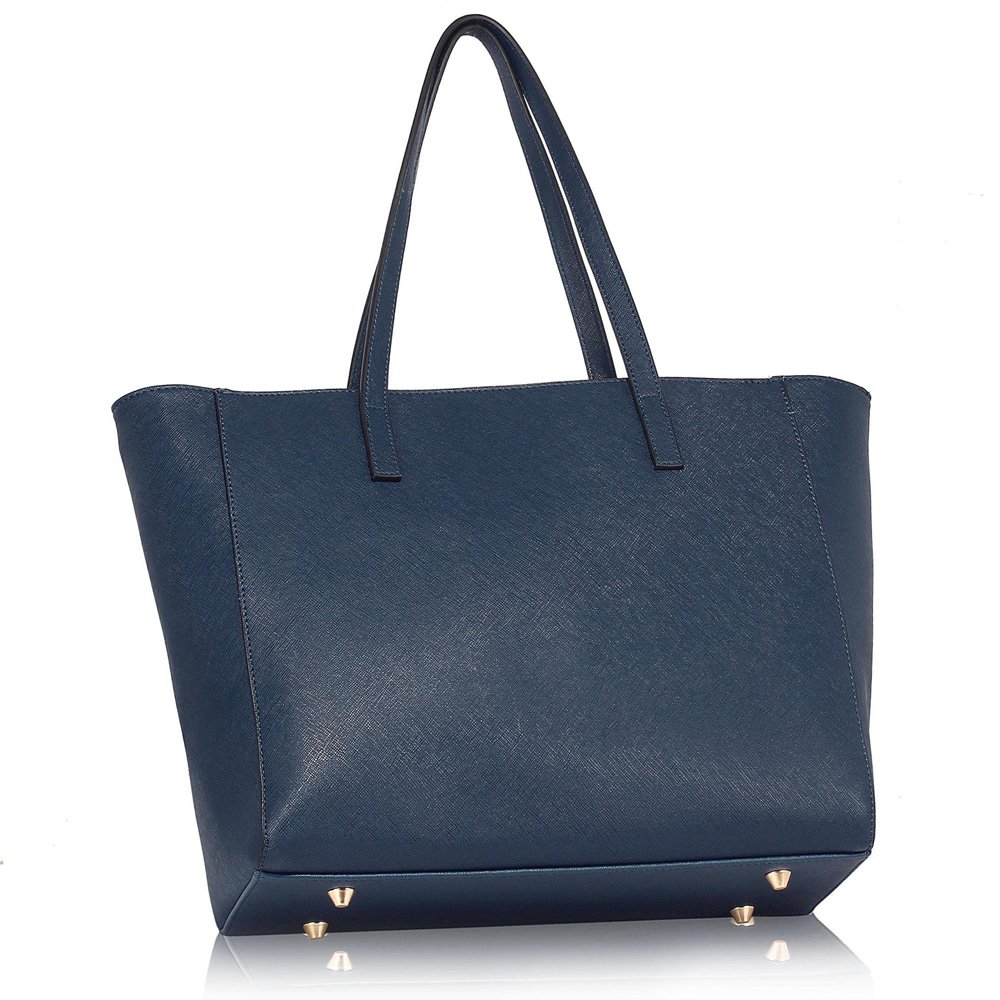 LS00275 - Navy Bow Tie Tote Bag