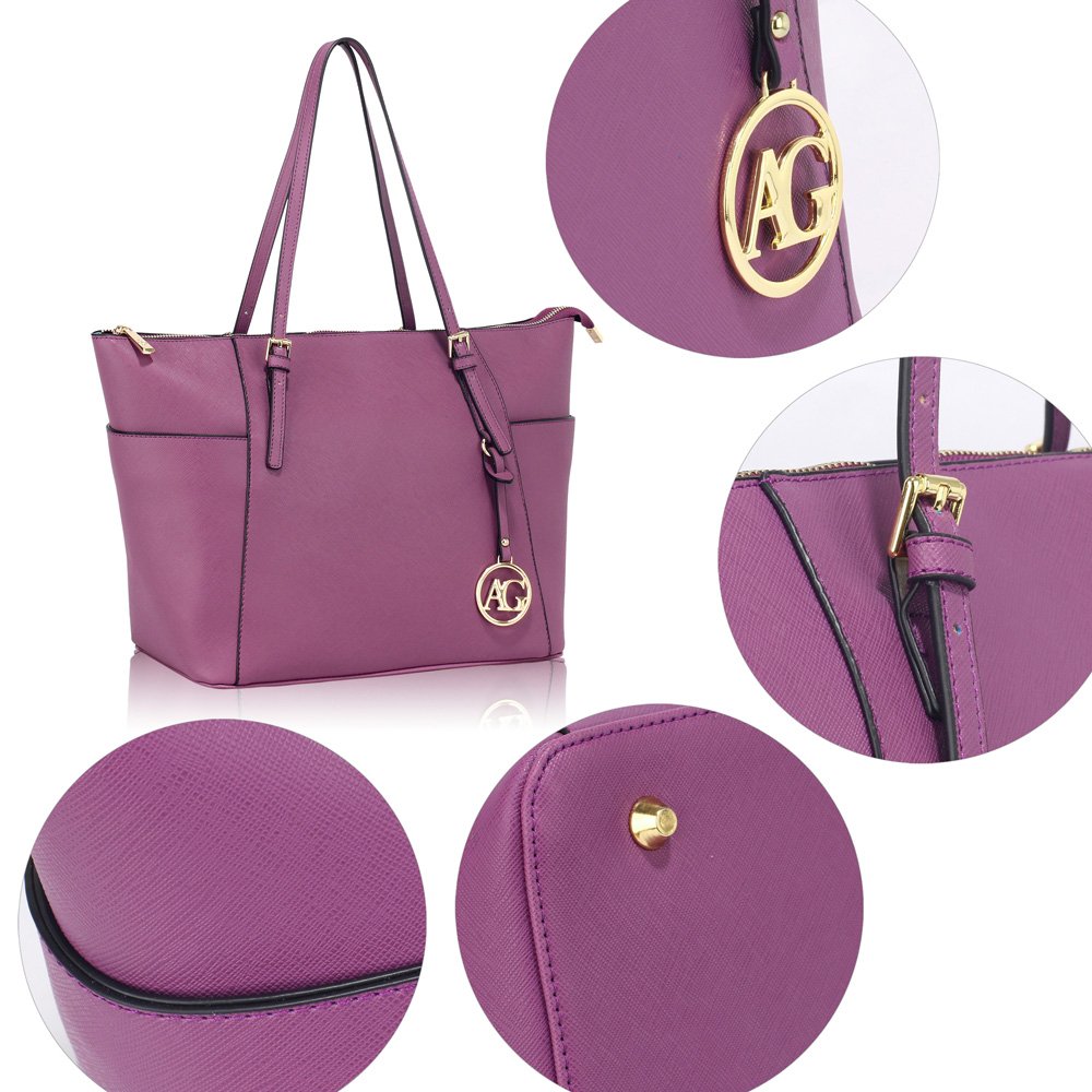 wholesale bags uk wholesale bags AG00350 - Purple Women's Large Tote ...