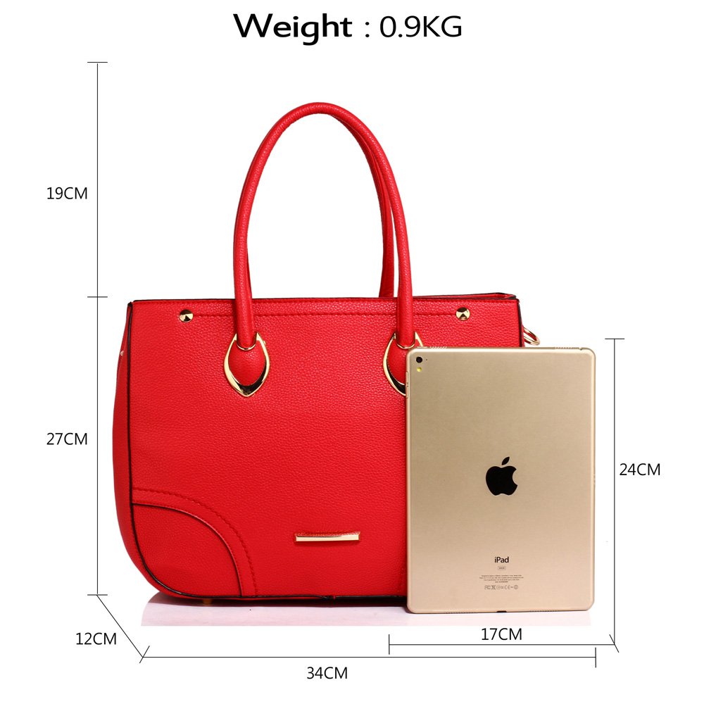 AG00515 - Red Women's Tote Shoulder Bag