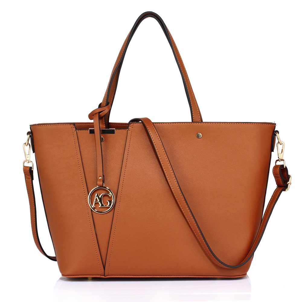 AG00522 - Brown Women's Tote Shoulder handbag