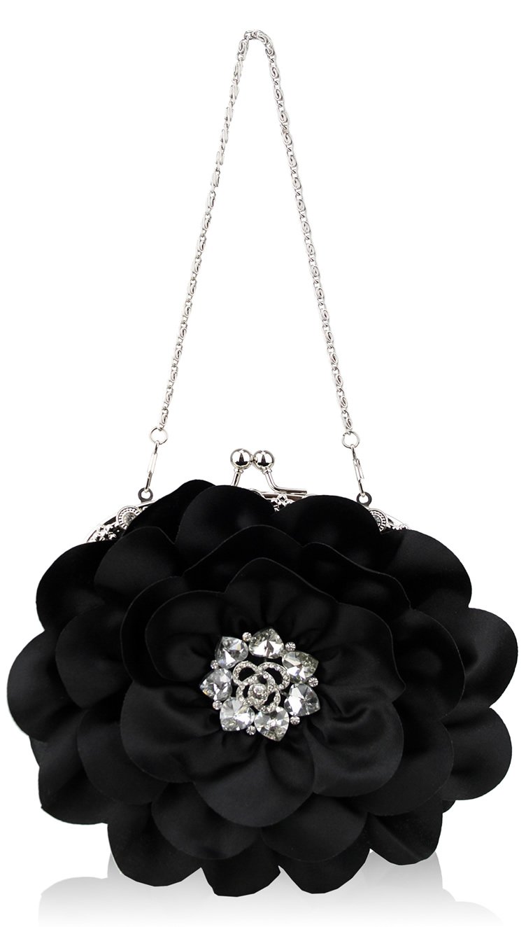 black floral clutch