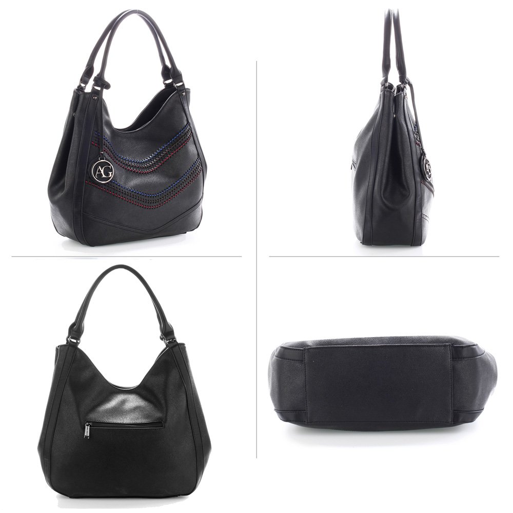 ladies black hobo bag