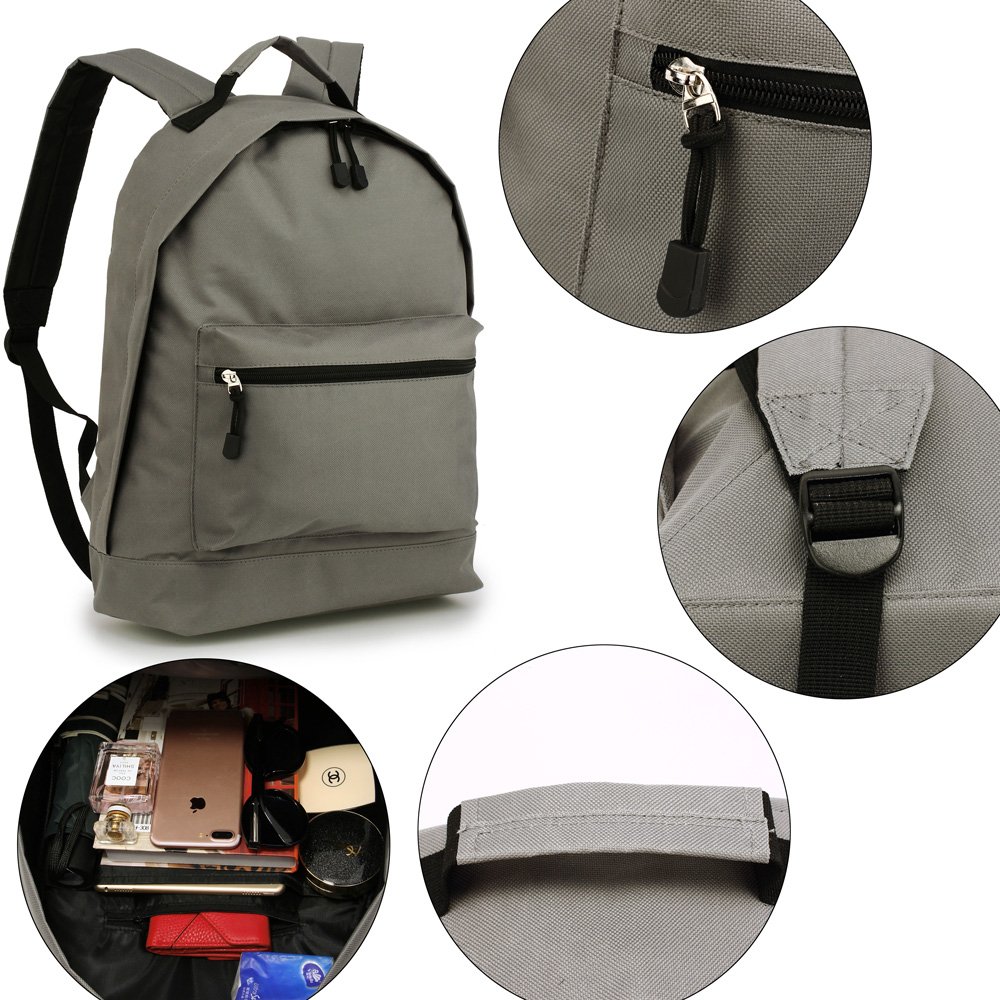 AG00585 - Grey Backpack School Bag