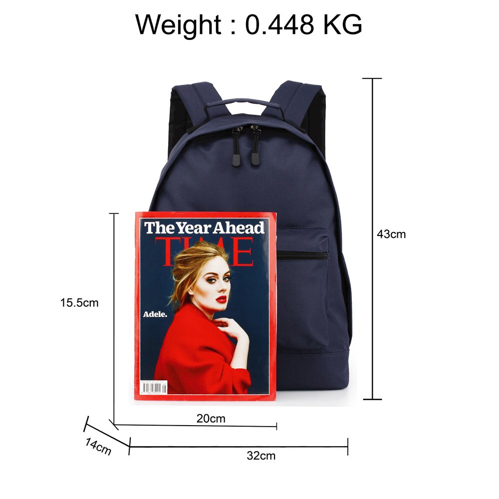 navy school bag