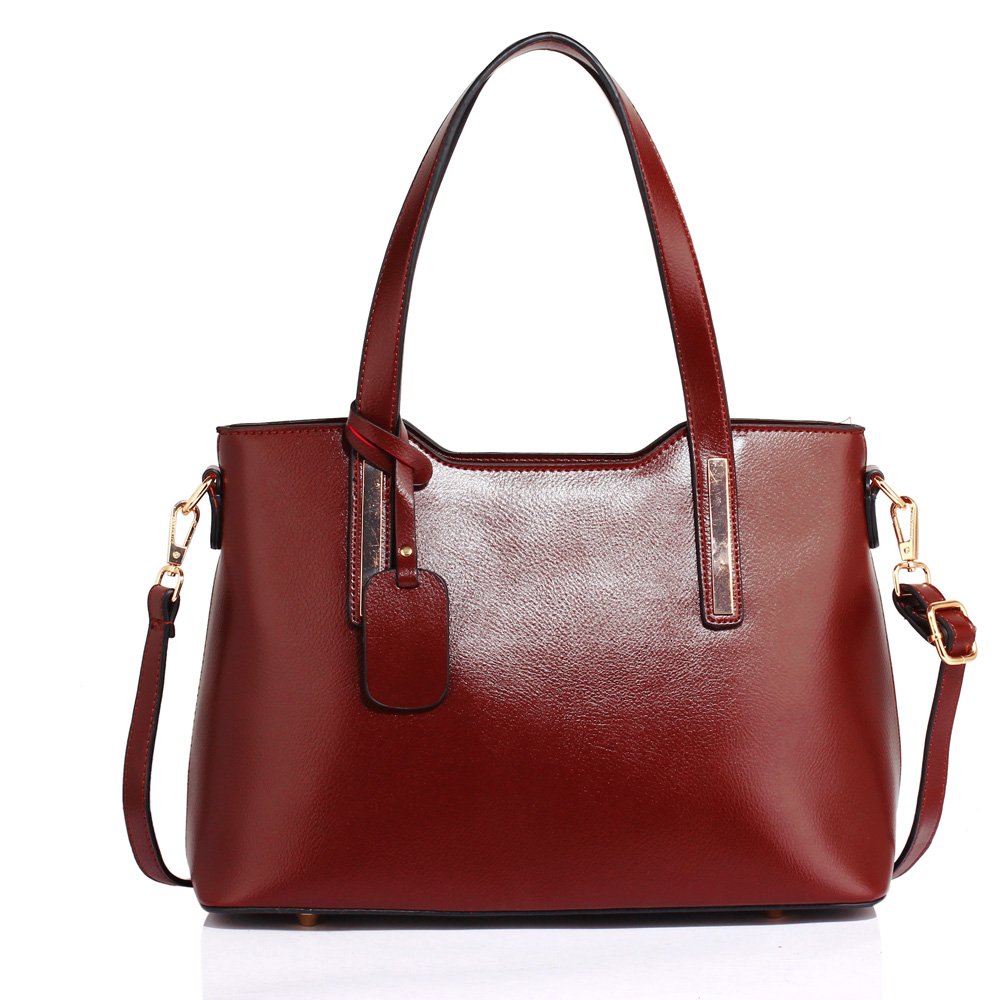 Wholesale Burgundy Women's Shoulder Handbag AG00528