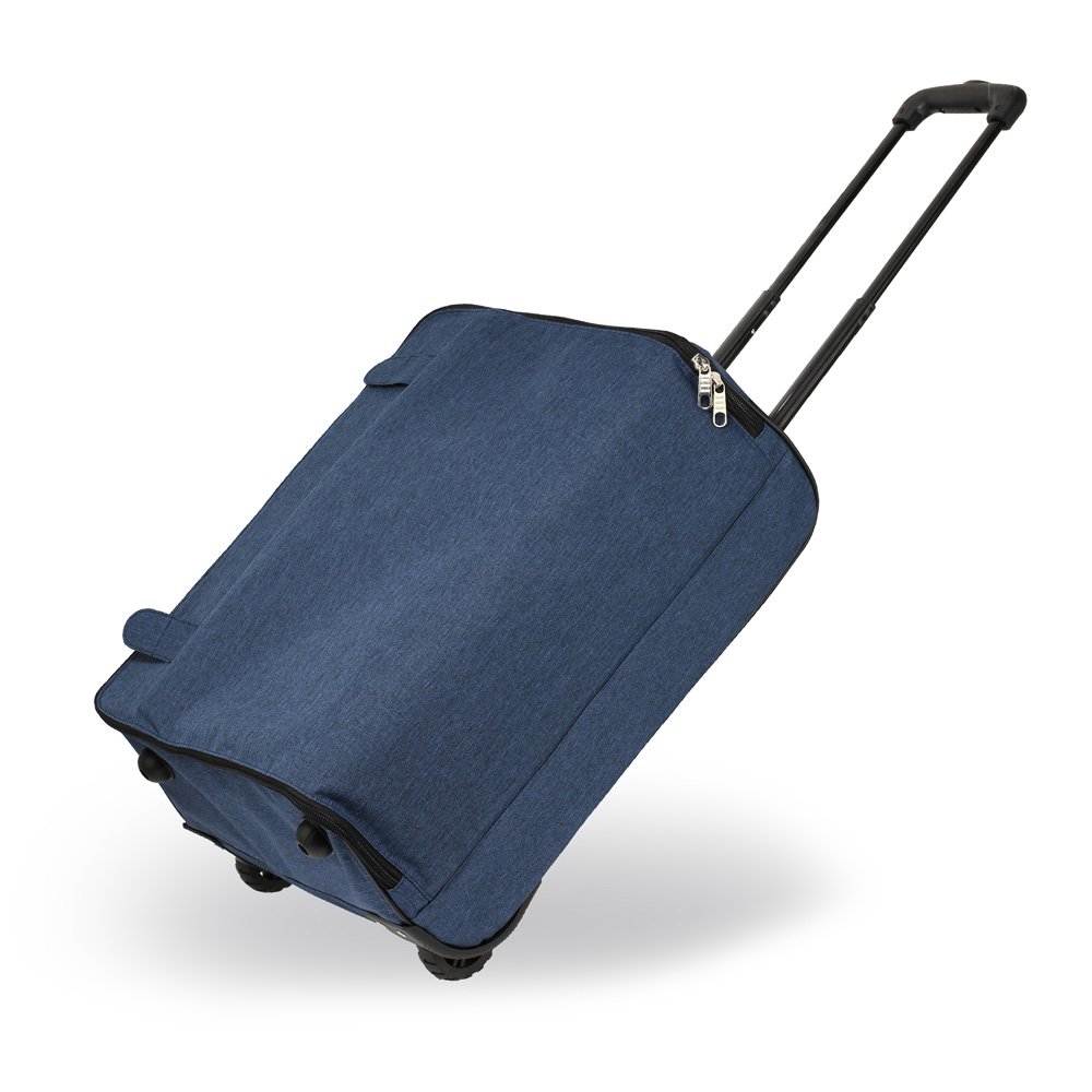 Wholesale Navy Travel Holdall Trolley Luggage With Wheels - CABIN APPROVED AGT0015