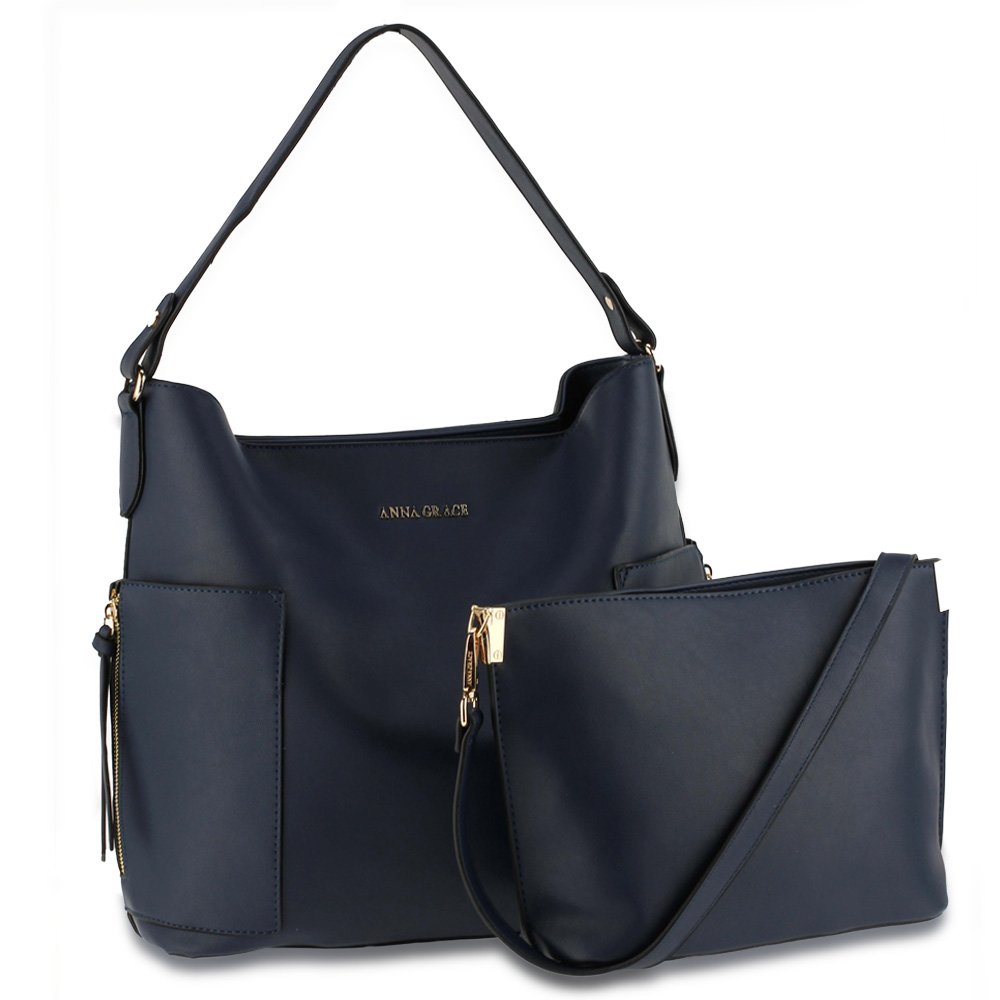 navy shoulder handbag